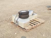 Aluminum Truck Tool Boxes and (2) Tires