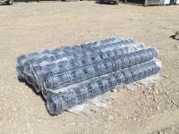 (9) Rolls of 6 Ft High Wild Life Fencing 