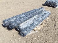 (9) Rolls of 6 Ft High Wild Life Fencing 