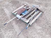 Assortment of Rakes, Shovels and Misc