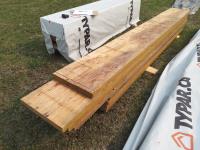 (9) Assorted Lengths 16 Inch Wide Boards