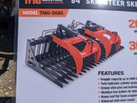 TMG Industrial 84 Inch Skeleton Grapple - Skid Steer Attachment 