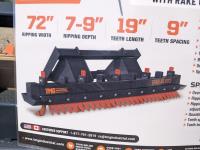 TMG Industrial 72 Inch Land Ripper - Skid Steer Attachment 