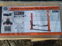 TMG Industrial 10,000-lb Two Post Floor Plate Auto Lift