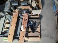 Qty of Motors, Tin Siding Screws and Folding Work Bench