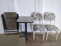 (3) Chairs and Small Table