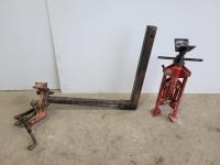 Ridgid Hitch Mount Pipe Vise and Javelin Tripod Pipe Stand