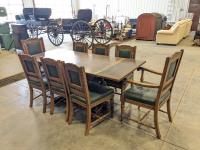Vintage Table, (4) Chairs and (2) Carver Chairs