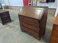 Vintage Four Drawer Secretary Desk