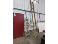 5 Step Aluminum Ladder and 20 Ft Aluminum Ladder