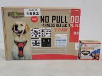 No Pull Reflective Dog Harness and No Shock Dog Training Collar