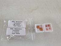 (4) 6.5 mm and (2) 10.0 mm AAA Rated Watermelon Tourmaline