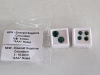 (4) 6.5 mm and (2) 10.0 mm AAA Rated Emerald Sapphire Corundum