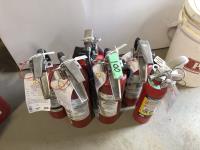 (1) 2-1/2 lb and (5) 5 lb Fire Extinguishers 