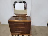 Wooden Dresser with Mirror 