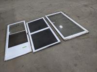 (3) Screen Doors and Midwest Folding Pet Crate