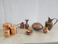 Qty of Vintage Copper Assorted Items 