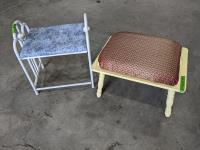 (2) Footstools/Benches