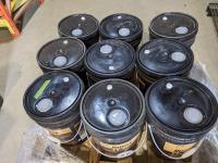 (9) Pails of Shell Rotella 50 Weight Engine Oil