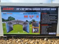 Diggit 20 Ft X 30 Ft Metal Garage Carport 
