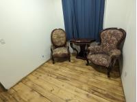 (2) Antique Chairs & Side Table