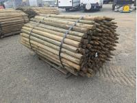 (186) 2-3 Inch X 6 Ft Treated Fence Post