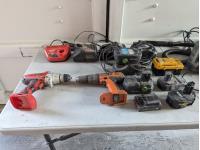 Qty of Power Tools, Cordless Powertools, Batteries & Chargers