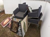 Qty of Prints Aand Pictures, (6) Chairs