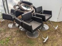 Mirror, (6) Adjustable Salon Chairs