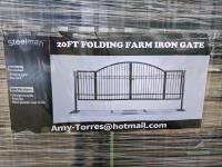 Steelman 20 Ft Folding Farm Iron Gate