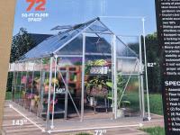 TMG Industrial GH612 6 Ft X 12 Ft Crystal Clear Greenhouse 