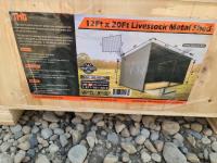 TMG Industrial MS1220L 12 Ft X 20 Ft Metal Livestock Shed 