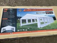 TMG Industrial PT2040F Party Tent Fully Enclosed 20 Ft X 40 Ft 