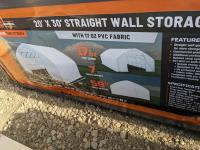 TMG Industrial ST2031V 20 Ft X 30 Ft Shelter Straight Wall 