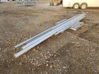 Assortment of Misc Aluminum Angle Iron and Pipe