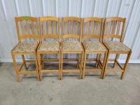 (5) Counter Height Chairs