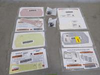 (4) Assorted Wheel Decals, Deflector Console Decals and (2) BRP Badges