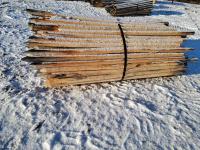 (178±) 3 Inch Fence Posts Peeled and Sharpened