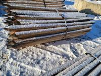 (118±) 3 Inch Fence Posts Peeled and Sharpened