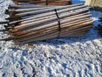 (134±) 3 Inch Fence Posts Peeled and Sharpened