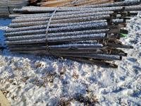 (130±) 3 Inch Fence Posts Peeled and Sharpened