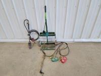 Acetylene Hose and Cart with Tiger Torch and Regulator