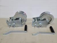 (2) 1800 lb Cable Ratchet Winches