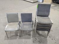 (7) Stacking Office Chairs