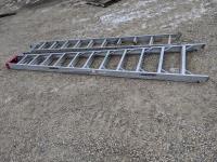 (1) 12 Ft Aluminum a-Frame Ladder and (1) 20 Ft Aluminum Extension Ladder