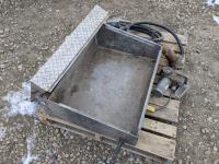 Aluminum Tool Box and Electric Fuel Pump with Filter, Hose and Nozzle