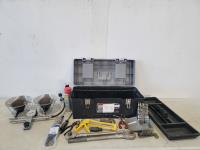 Toolbox with Contents and Propane Heater