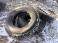 (1) 11R24.5 Tire and (2) 13R22.5 Tires