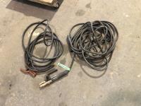 (1) 18 Ft Welding Cable and (1) 40 Ft Welding Cable