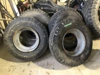 (4) 8-14.5 Trailer Tires On Steel Dayton Rims